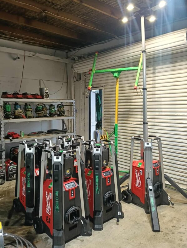 Lighting Tower Stand - 3metre - 27000 Lumen