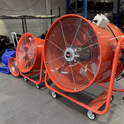Extraction fan hire. Confined spaces, fumes, dust, smoke