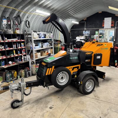 6-inch industrial wood chipper available for hire in Auckland