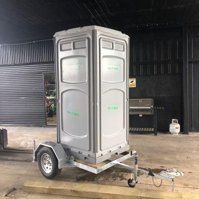 Flushable Loo with Hand-basin on Trailer for hire